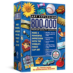 Art Explosion 800,000 Art Children's Software Games